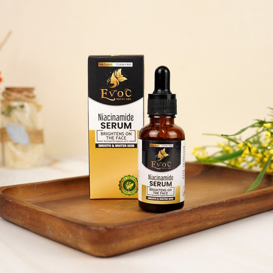Niacinamide face serum for pores and oily skin by EvoC Skincare