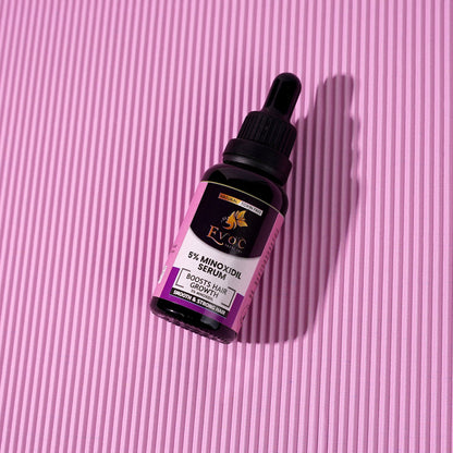 EvoC Minoxidil Serum for hair thinning care routine