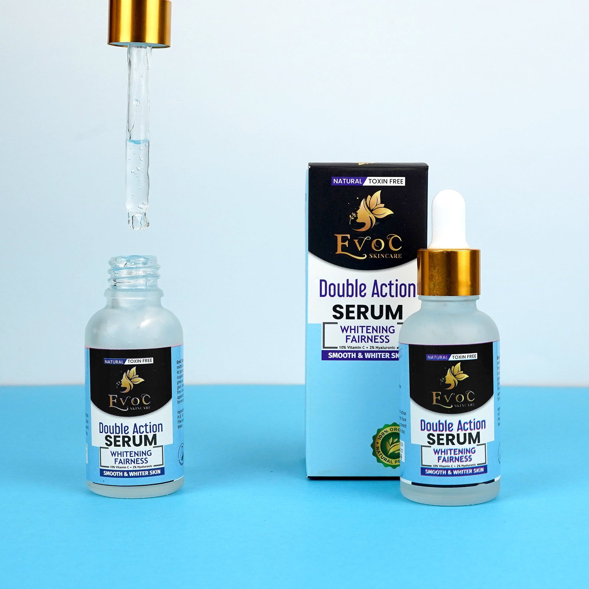 Evoc Double Action Serum For Brighter and Hydrated skin - Evoc skin care