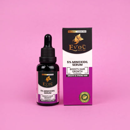 EvoC Minoxidil Serum 5% for hair and scalp support in Pakistan