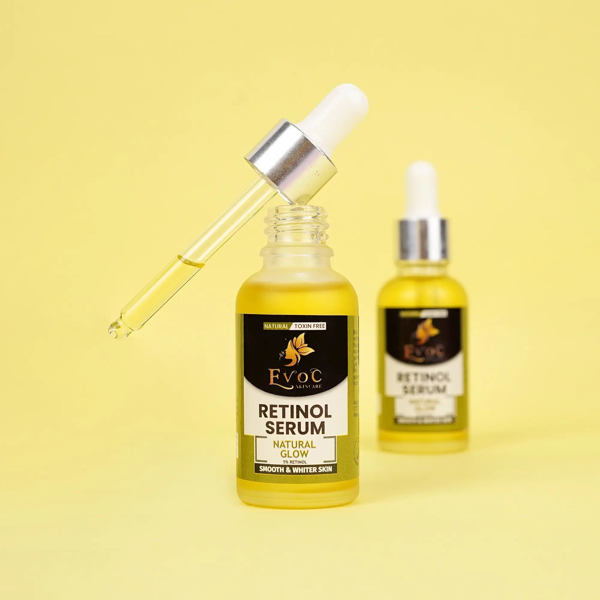 Retinol face serum for smoother younger looking skin by EvoC Skincare